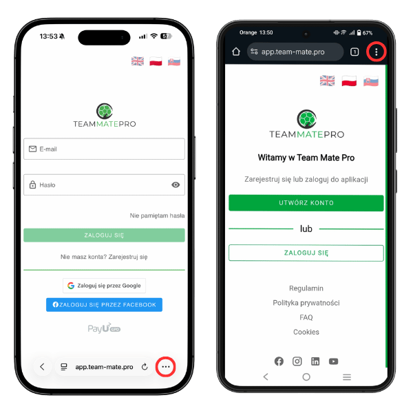 Otwórz stronę w przeglądarce