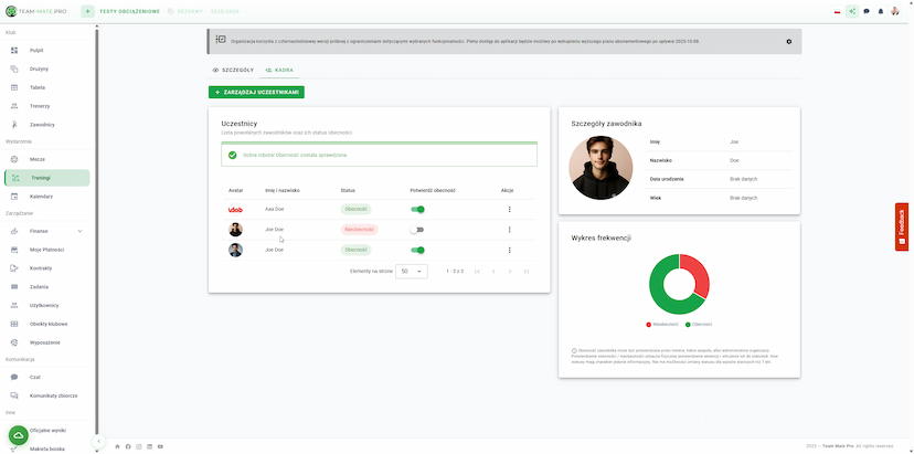 Obraz modułu Moduł Trening