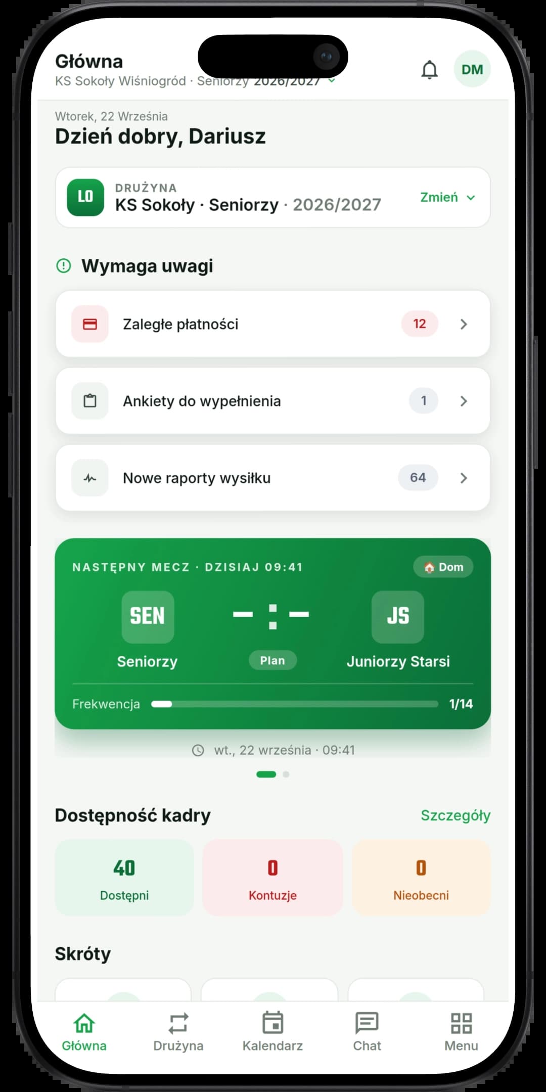 Smartfon – Team Mate Pro