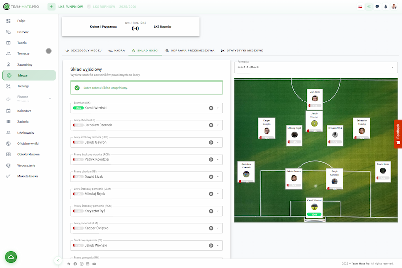 Obraz modułu Moduł Mecz