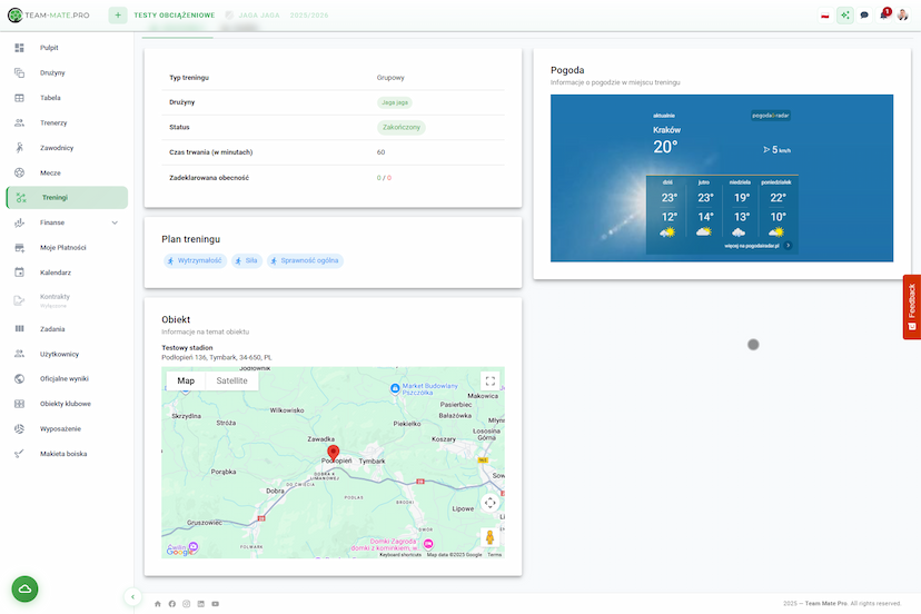 Obraz modułu Moduł Obiekty sportowe
